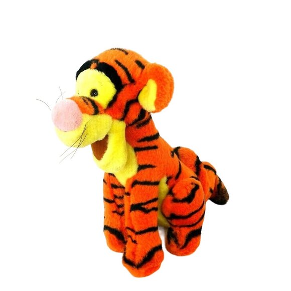 Disney Other - Vintage Tigger Winnie the Pooh Plush Stuffed Toy Curly Tail Orange 11 inch